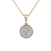 Diamond Disc Pendant